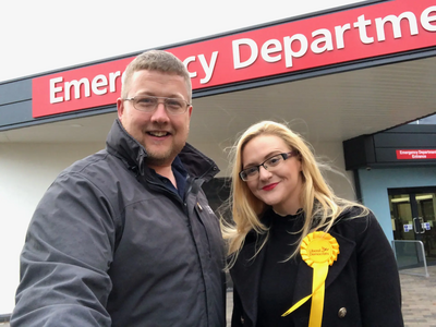 Lib Dem candidates Thomas Janke The Wrekin and Shana Roberts Telford