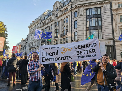 Telford and Wrekin Lib Dems march for a final say